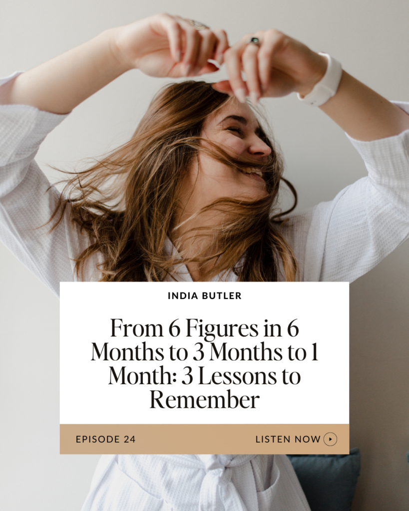 From 6 Figures in 6 Months to 3 Months to 1 Month: 3 Lessons to Remember